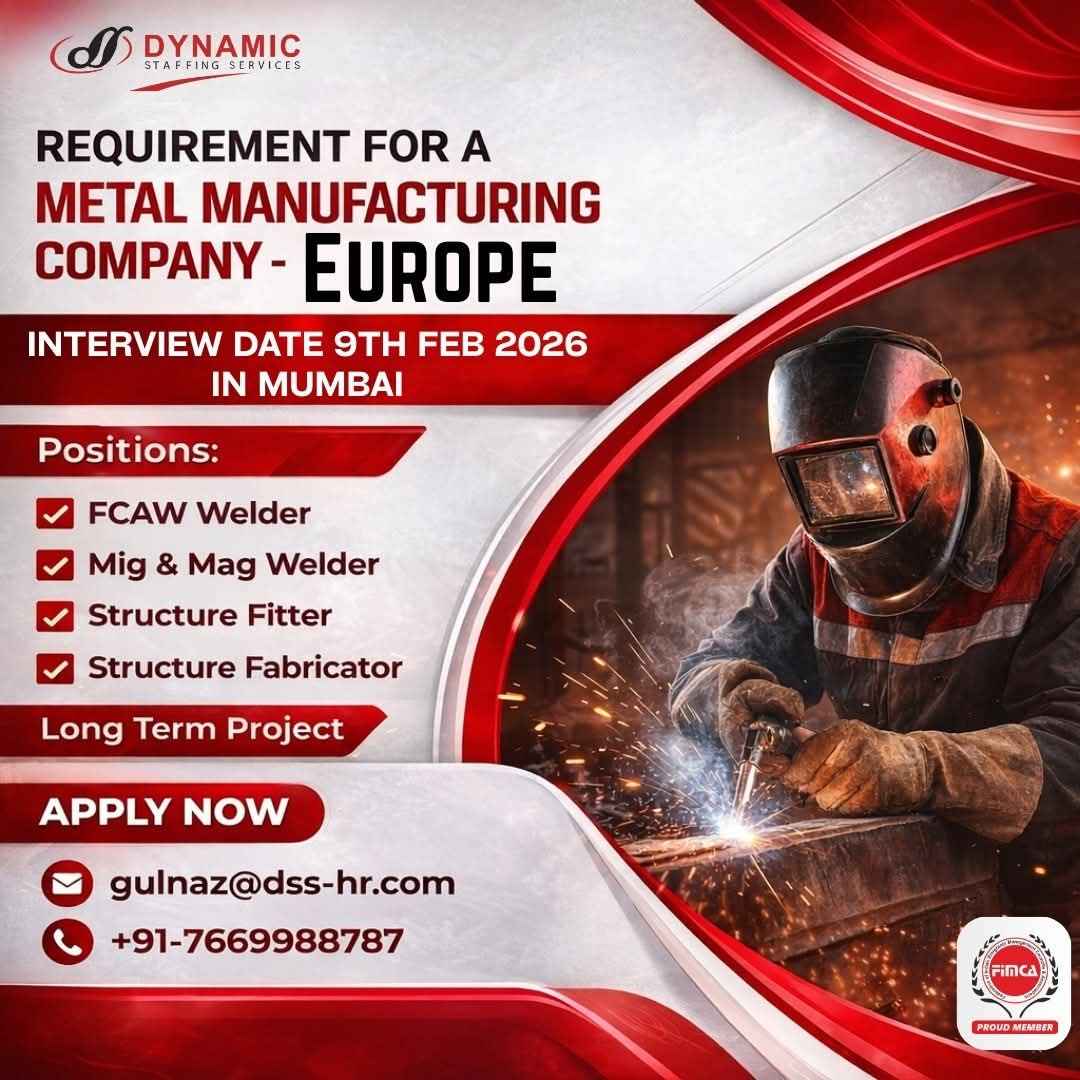 REQUIREMENT FOR A METAL MANUFACTURING COMPANY - EUROPE