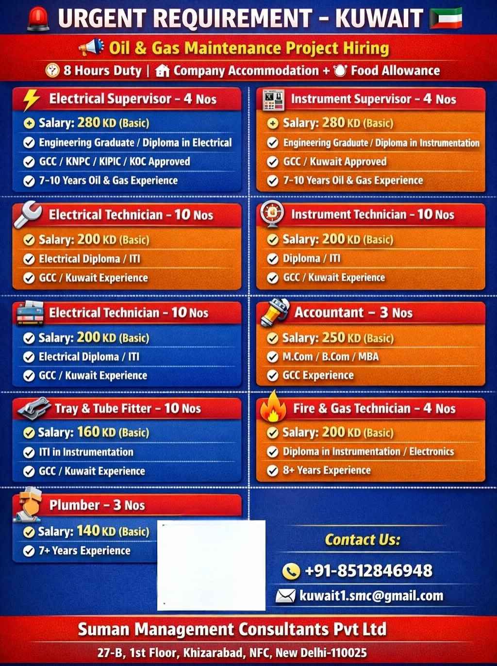 URGENT REQUIREMENT - KUWAIT